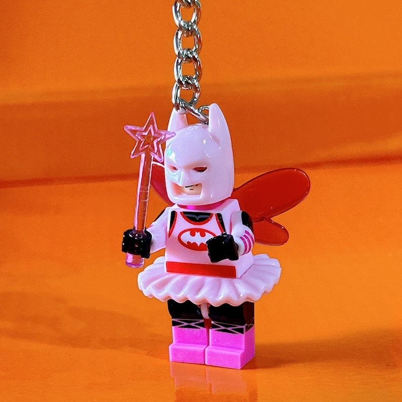 3D Fairy Bat-Man Figure Character Keychain,Superhero Figure Keychain,Personalized Backpack Accessory,Keychain Accessories,Gifts For Him Batman fairy