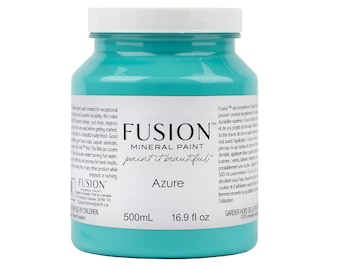 Azure Fusion Mineral Paint; Turquoise Blue Paint, like rich tones of vintage jewelry,  DIY Decor Paint, Furniture Paint, Blue-Green Paint