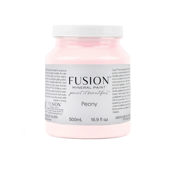 Peony Fusion minerale verf; Een delicate zachte blauwachtig roze DIY-decorverf, meubelverf, antiek, woondecoratieverf voor handgemaakt decor