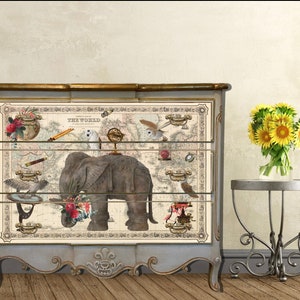 Hokus Pokus; Decoupage con tejido decorativo alrededor del mundo