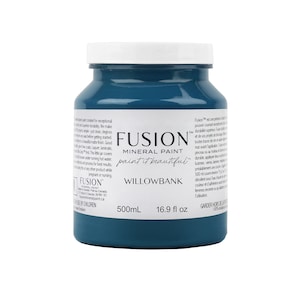 Minerale verf Willowbank Fusion; Een dieprijke stijlvolle marineblauwe doe-het-zelfdecoratieverf, meubelverf, antiek, woondecoratieverf voor handgemaakte decoratie