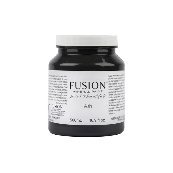 Ash Fusion Mineral Paint; Charcoal Grey DIY Decor Paint, Furniture Paint, All in one Paint. Ash Grey Fusion Mineral Paint