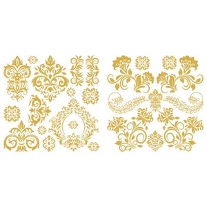 Hokus Pokus ; Feuilles d'or métalliques - Rococo - 2 feuilles