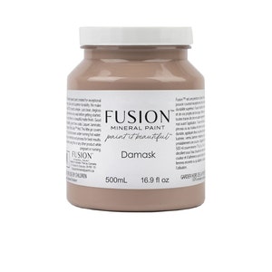 Damask Fusion Mineral Paint; A muted vintage rose color paint, DIY Decor Paint, Furniture Paint, Blush-mauve Paint