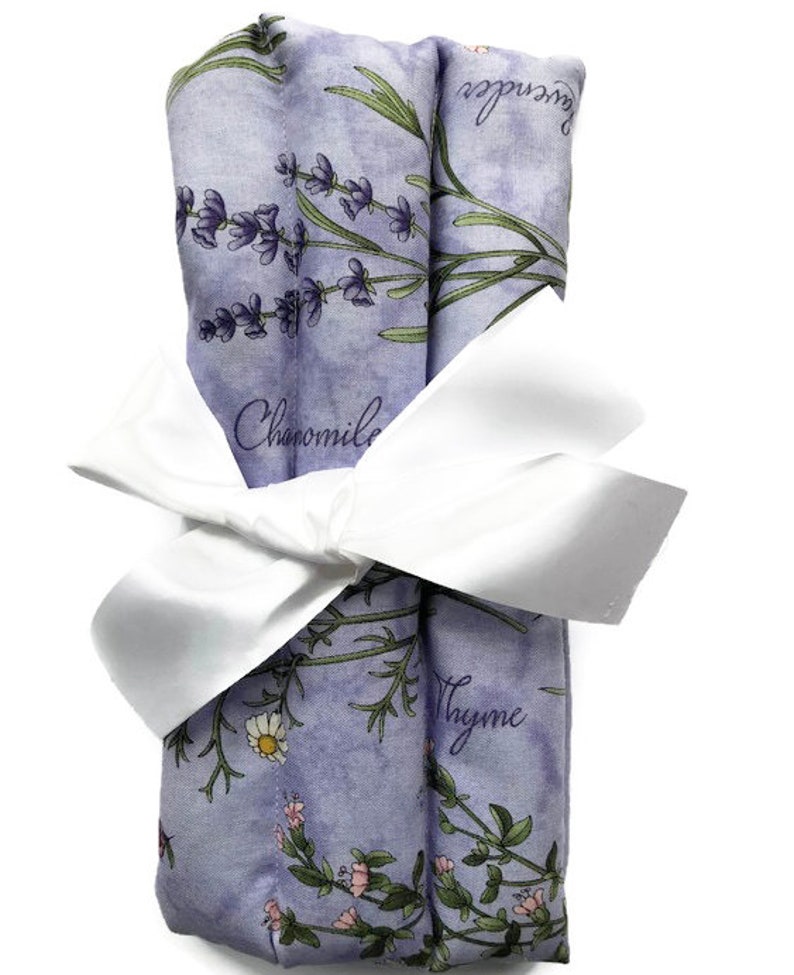 Lavender Neck Wrap Lavender and Flaxseed Filled Aromatherapy Etsy