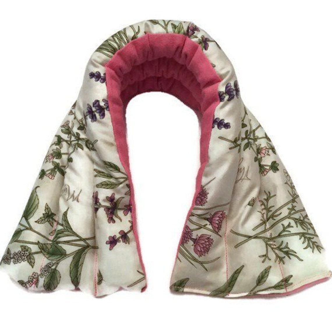 Lavender Neck Wrap Lavender and Flaxseed Filled Aromatherapy Etsy