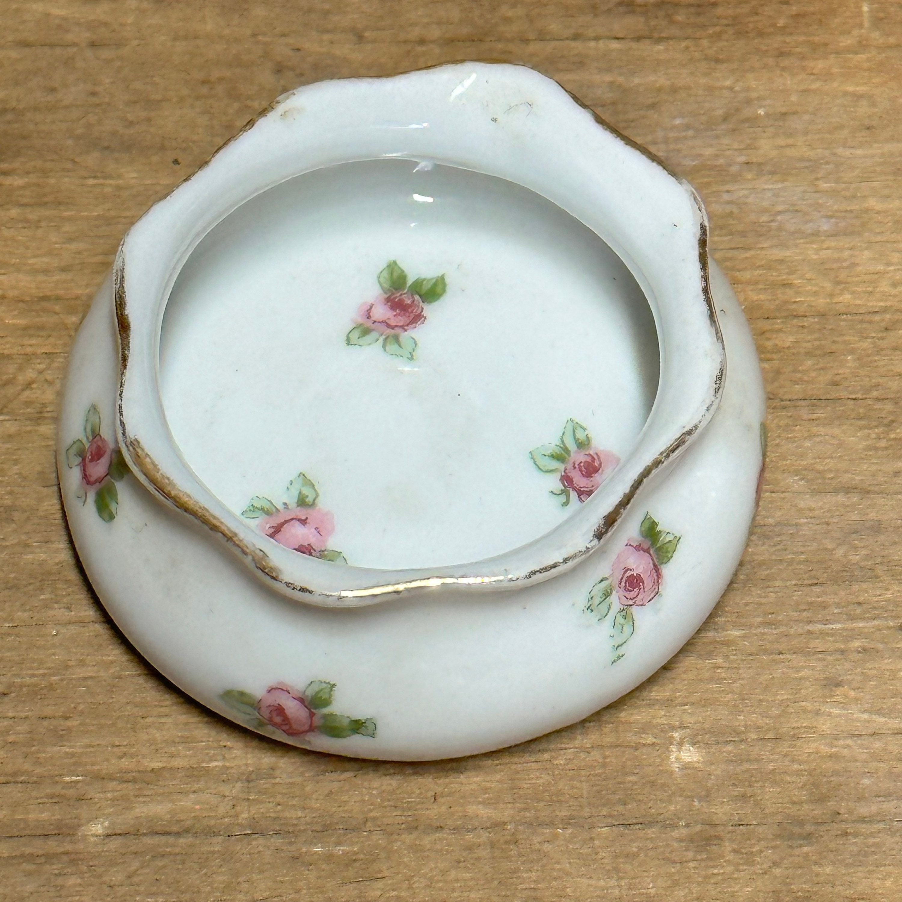 最大の割引 キッチン用品 食器 調理器具 陶器 ピンクの花で透明ガラスの手塗装プレートのセットSet of Clear Glass Hand Painted Plates With Pink Flowers
