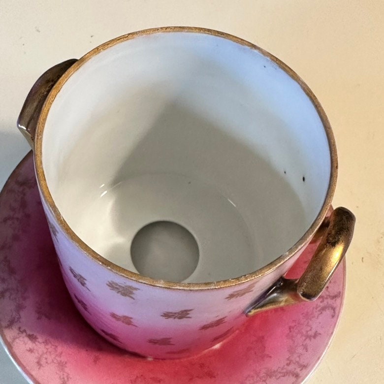 Antique Victorian Condensed Milk Holder 3 Piece Set Pink Etsy