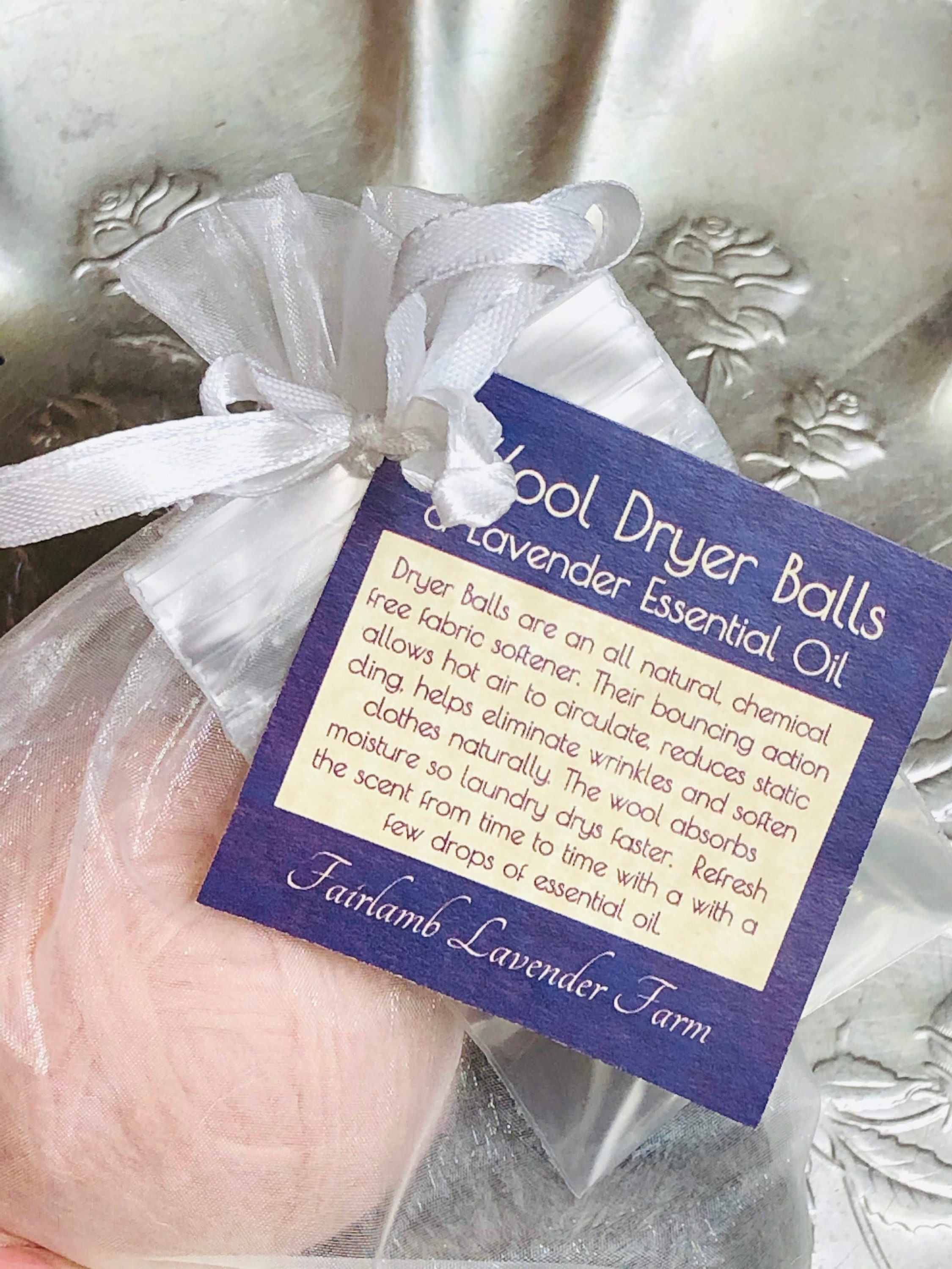 Wool Dryer Ball Set with lavender Essential oil – Lunenburg Lavender