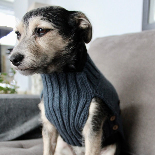 Dog sweater (Adjustable) XS/S/M/L |Warm Knitted sweater | Cozy dog sweater | Winter dog sweater