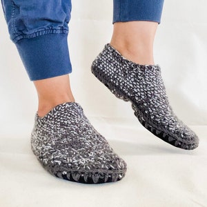 Crochet Slippers with Soles| Vegan| Handmade