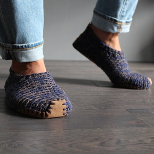 Crochet Slippers with Soles Vegan Handmade image 6