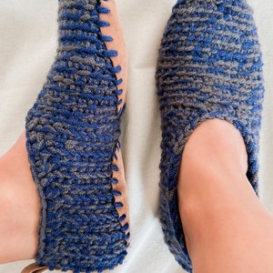 Crochet Slippers with Soles Vegan Handmade image 3