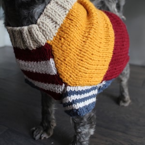 Dog Jumper Hand Knit sweater Colorful dog sweater Winter dog sweater image 4