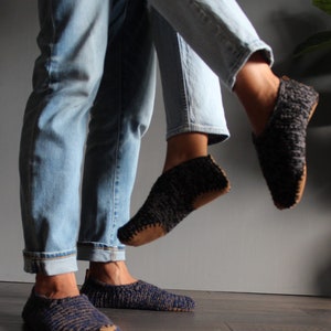 Crochet Slippers with Soles Vegan Handmade image 9