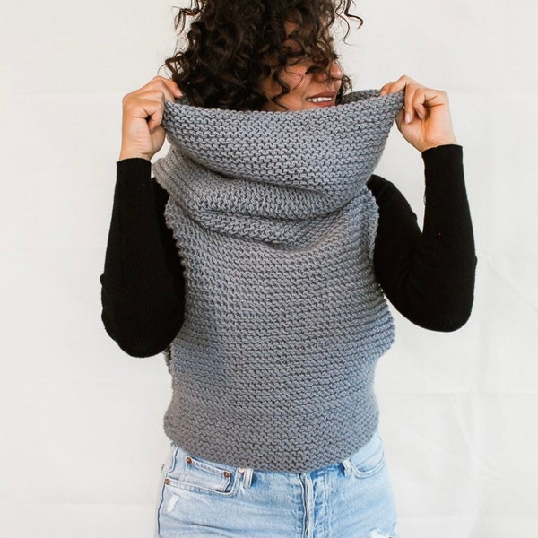 Cozy Knit Hooded Vest