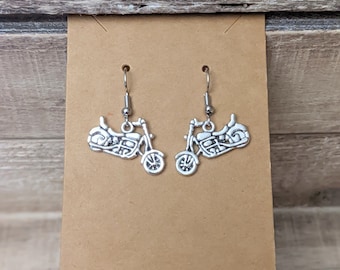 Smoky Mountain Earrings. Motorcycle Earrings. Smoky Mountain Motorcycle Earrings.