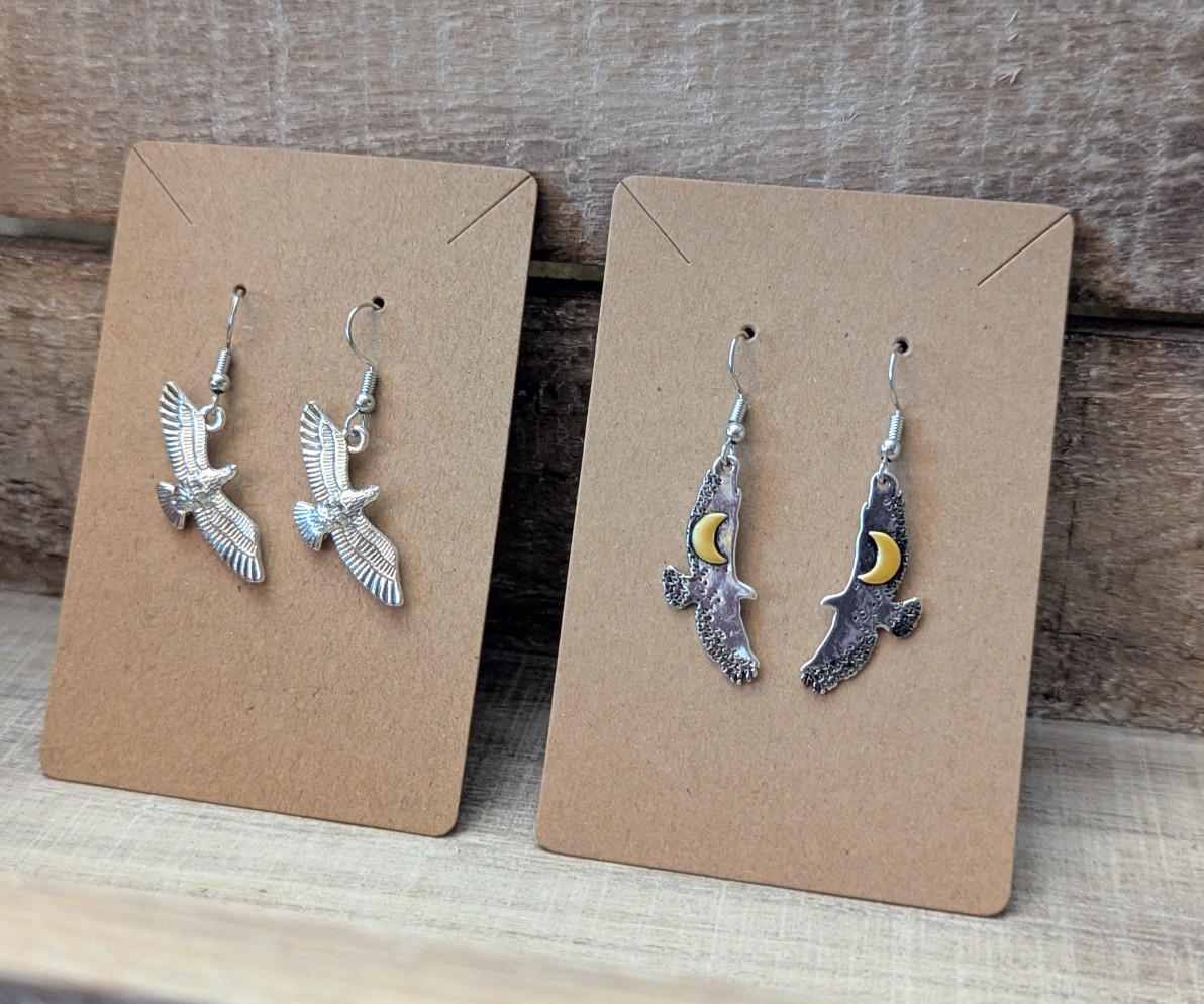 Eagle Head Earrings American Eagle Charm Gift for Her Patriotic Jewelry