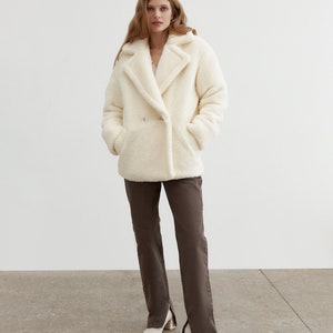 Teddy bear coat, Faux fur coat, Faux fur jacket, Teddy Wool Coat, Winter Teddy Coat, short coat, Premium quality, Warm women coat