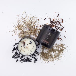 Anubis Ritual Soy Candle with Botanicals & Black Tourmaline