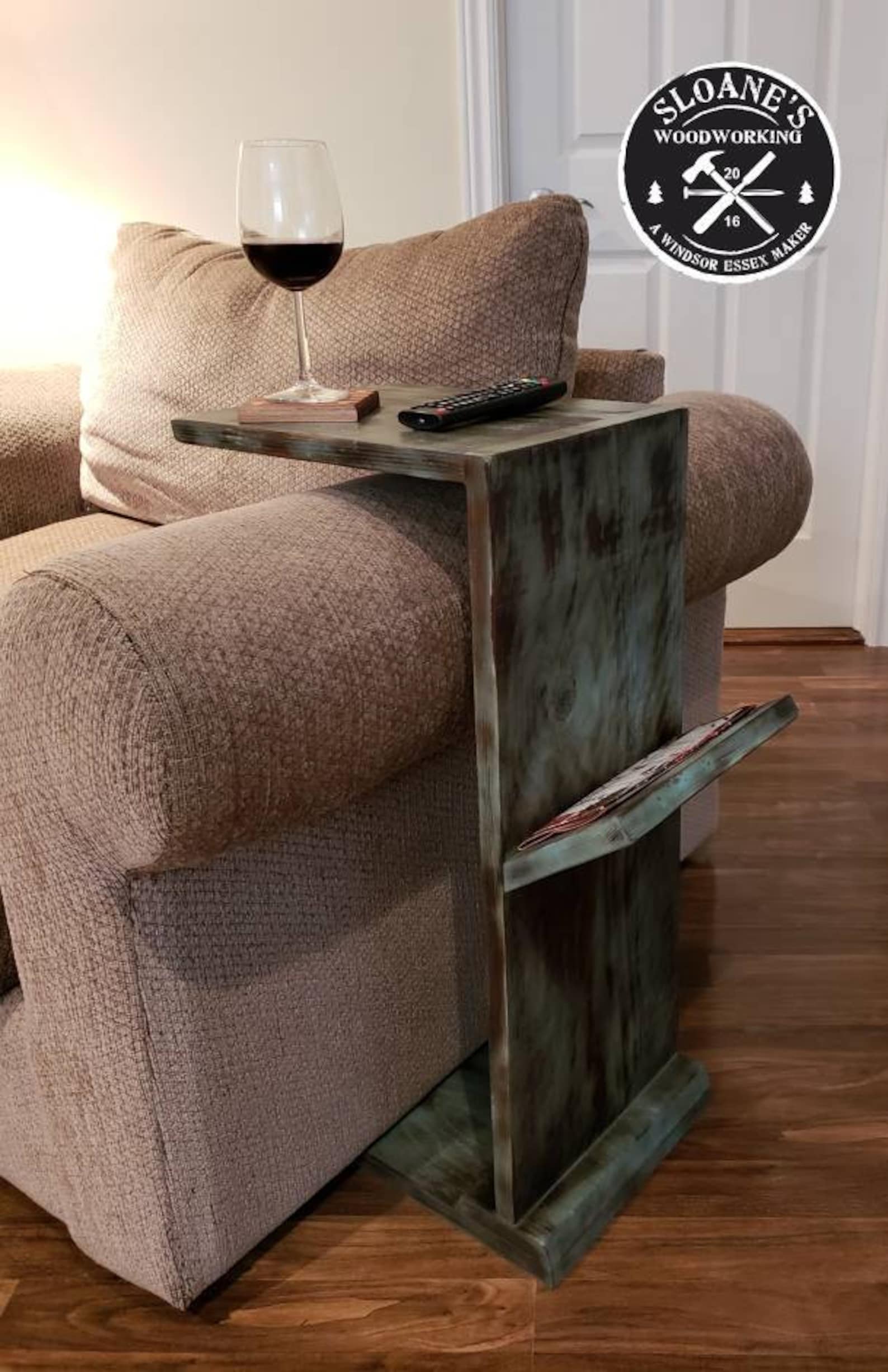 Wood Arm Rest Tray Chair Arm Rest Table Couch Side Table | Etsy