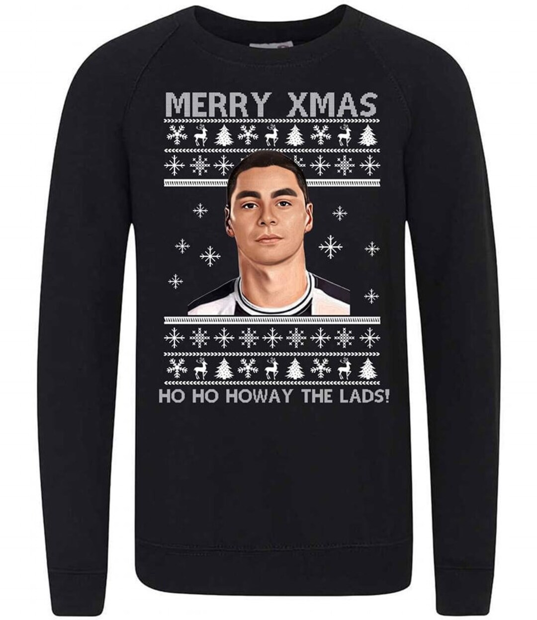 Newcastle United Merry Christmas Jumper Any Team Member Etsy UK
