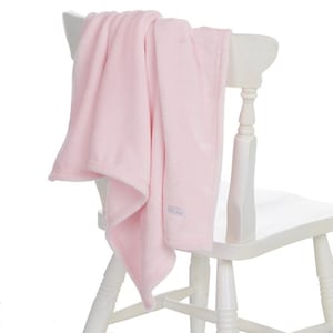 Personalised embroidered baby waffle blankets 90cm 5 colors super soft NEW PINK BLANKET