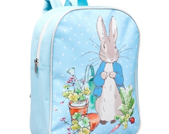 OFFICIAL Embroidered Personalised Plain Fully Licensed Branded Peter Rabbit Polka Dot Backpack Bag storage bag school bag des 2