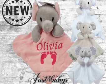 Personalised super soft feel embroidered FEET design ELEPHANT comforter