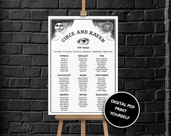 DIGITAL FILE Wedding Table Plan Sign / Poster - Ouija Board