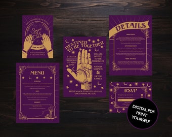 DIGITAL FILE Wedding Set - Fortune Teller