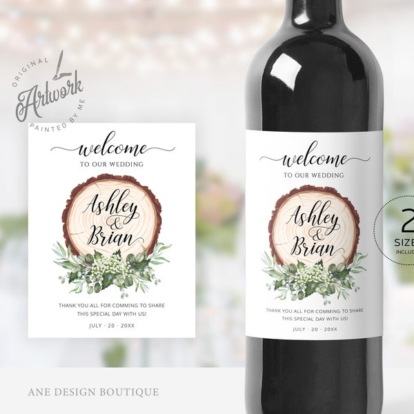 Wedding Wine Labels - Etsy