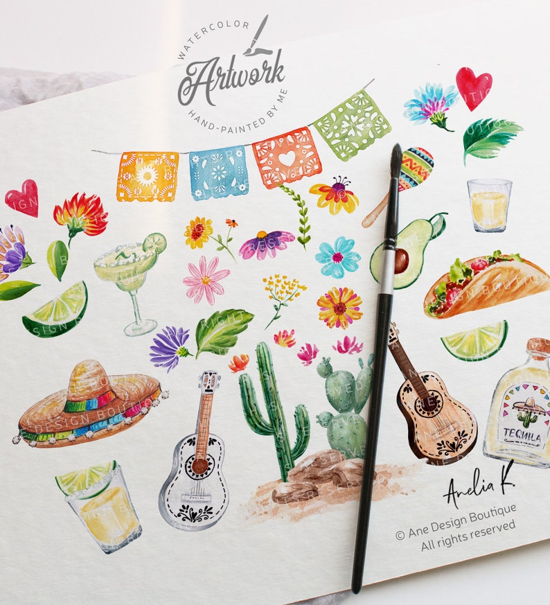 Editable Mexico Invitation Itinerary Template, Birtday Trip, Colorful ...