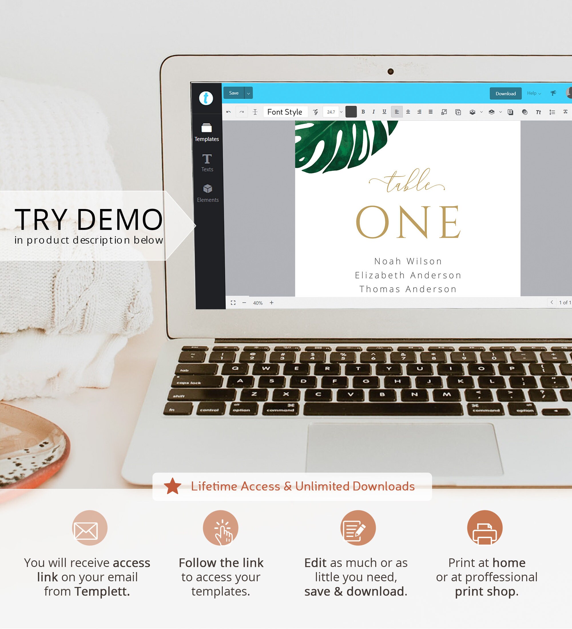 Monstera Seating Chart Template Table Number Cards Beach - Etsy