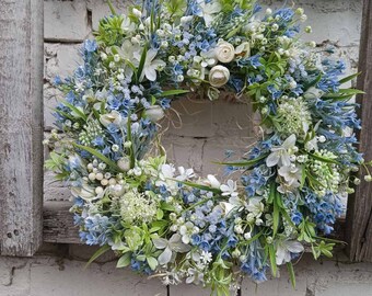 Spring Wreath for Front Door, Rustic Natural Wreath, Door Decorations for home, Ukrainian Wreaths