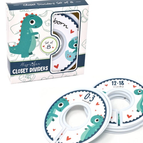 Harperlynn Baby Closet Dividers Set of 8 Dinosaur Nursery Etsy