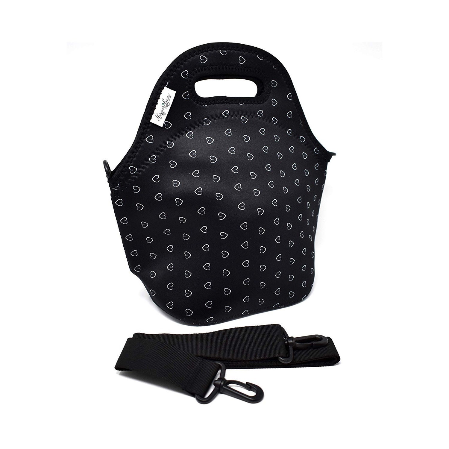 neoprene lunch bag with shoulder strap