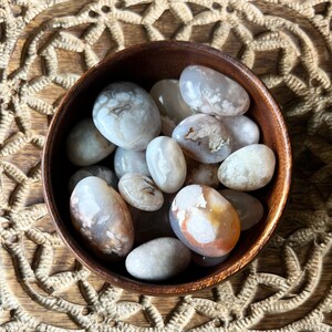 Flower Agate Tumbled Crystal Stone