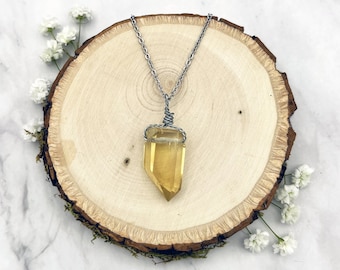 Citrine Crystal Necklace