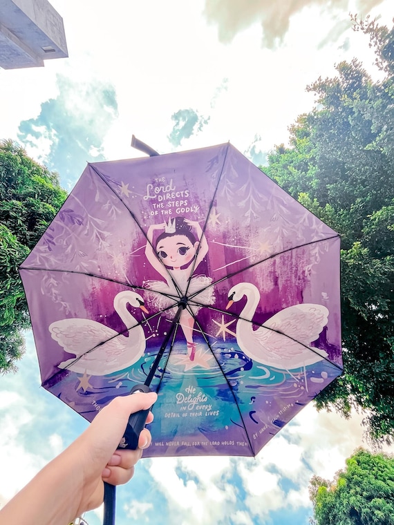 Lord directs the steps of the Godly (Purple) {Umbrella} Lord directs the steps of the Godly (Purple) {Umbrella}