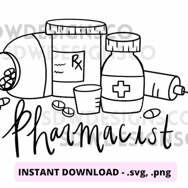 Pharmacist - INSTANT download .SVG & .PNG