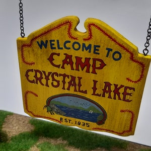 Camp Crystal Lake, Viernes 13, Friday The 13th, Jason Voorhees, 3D Model, Scale Model, Home Decor, Diorama