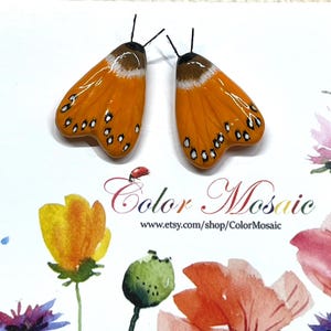 Handgemaakte vlinderstekers, minimalistische op de natuur geïnspireerde sieraden, unieke insectenoorbellen, cadeau voor natuurliefhebbers, boho vlinderoorbellen