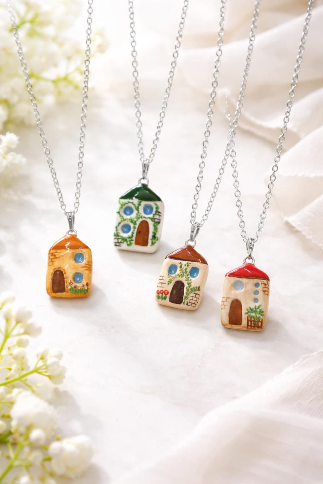 Handmade Miniature House Necklace - Etsy