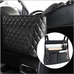 Car Seat Back Storage Box Water Cup Tissue Paper Bling Holder Auto