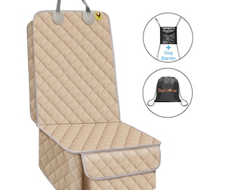 Waterproof Dog Front Seat Cover: Durable, Nonslip, with Pocket