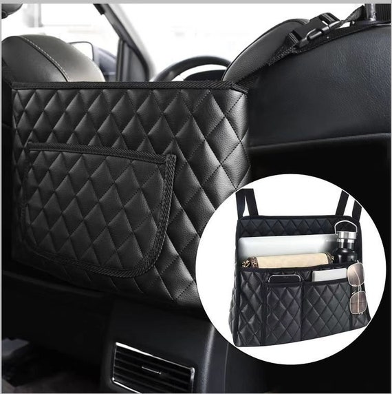 Bark Lover Newest Upgrade Car Handbag Holder, Seat Back Organizer, Barrier  of Backseat Pet Kids, Purse Storage & Pocket, Car Accessories 