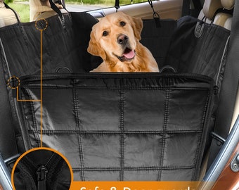 Waterproof Dog Car Seat Cover: Hammock Style, Nonslip Back Seat Protector