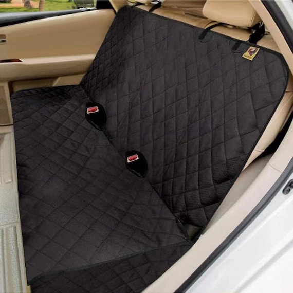 FH Group Ultra Sleek Car Seat Cushions 23 in. x 1 in. x 47 in. Oxford Fabric Front Set, Black