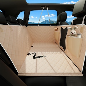 Amaca per auto Bark Lover Dog: prolunga per sedile posteriore con fondo rigido